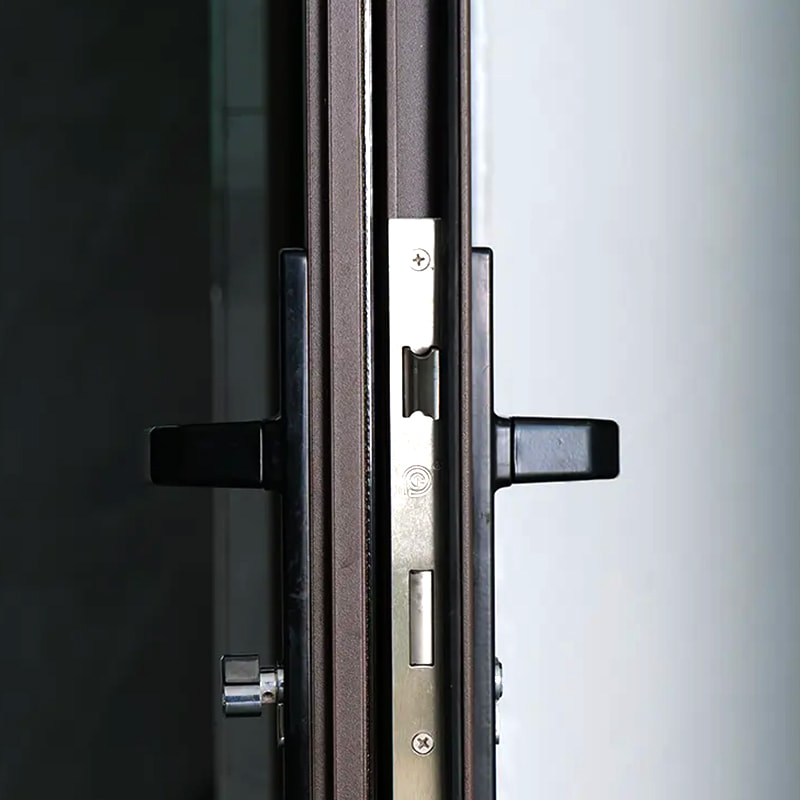 RG-DC50 System clear tempered glass casement door