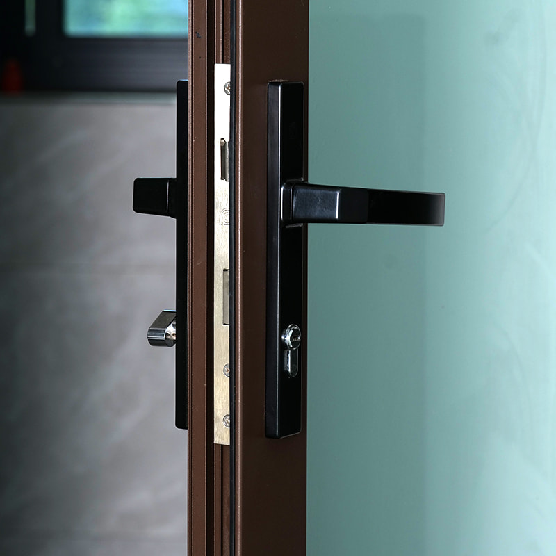 RG-DC50 System clear tempered glass casement door