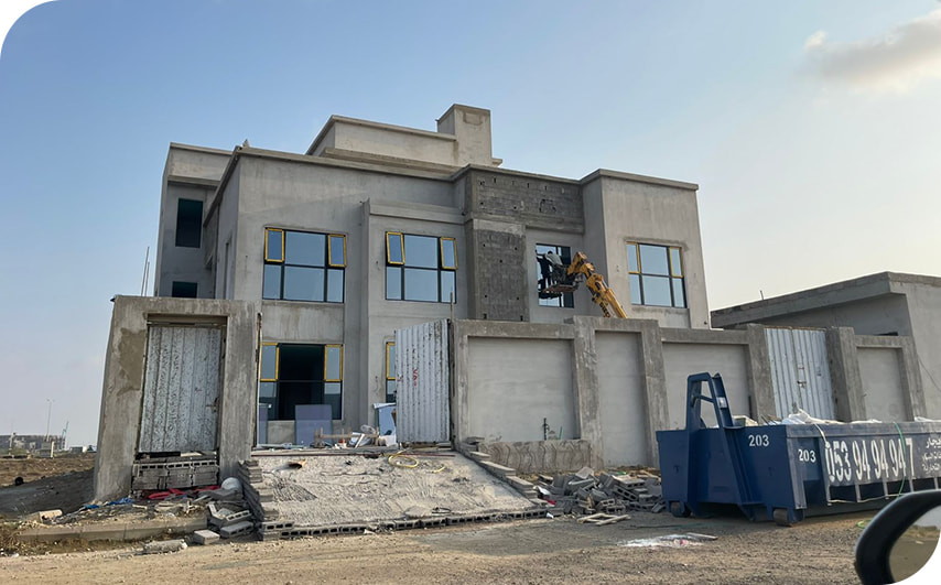Villa project aluminum casement windows saudi arabia jeddah